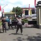 Foto: kondisi polres sumenep saat jurnalis dilarang memasuki acara