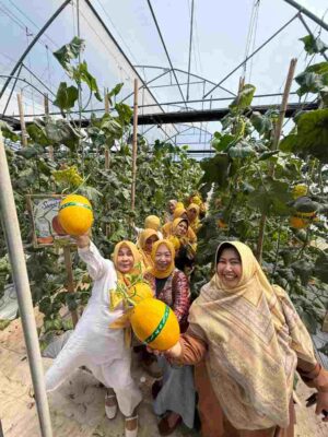 Foto: pengunjung saat saat berada di nurani farm