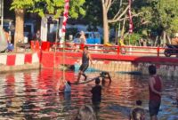 Foto: suasana lomba di Desa Pabian, Kecamatan Kota Sumenep