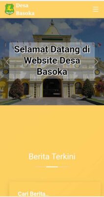 Foto: tangkapan layar website milik Desa Basoka, Kecamatan Rubaru. 