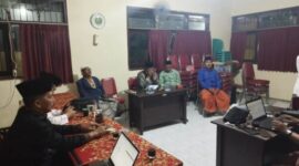 Foto: suasana audensi oleh pemuda desa sendir