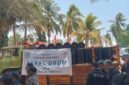 Foto: seremonial bantuan aspal gubernur jatim